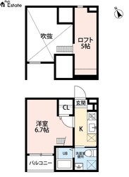 荒子駅 徒歩13分 2階の物件間取画像